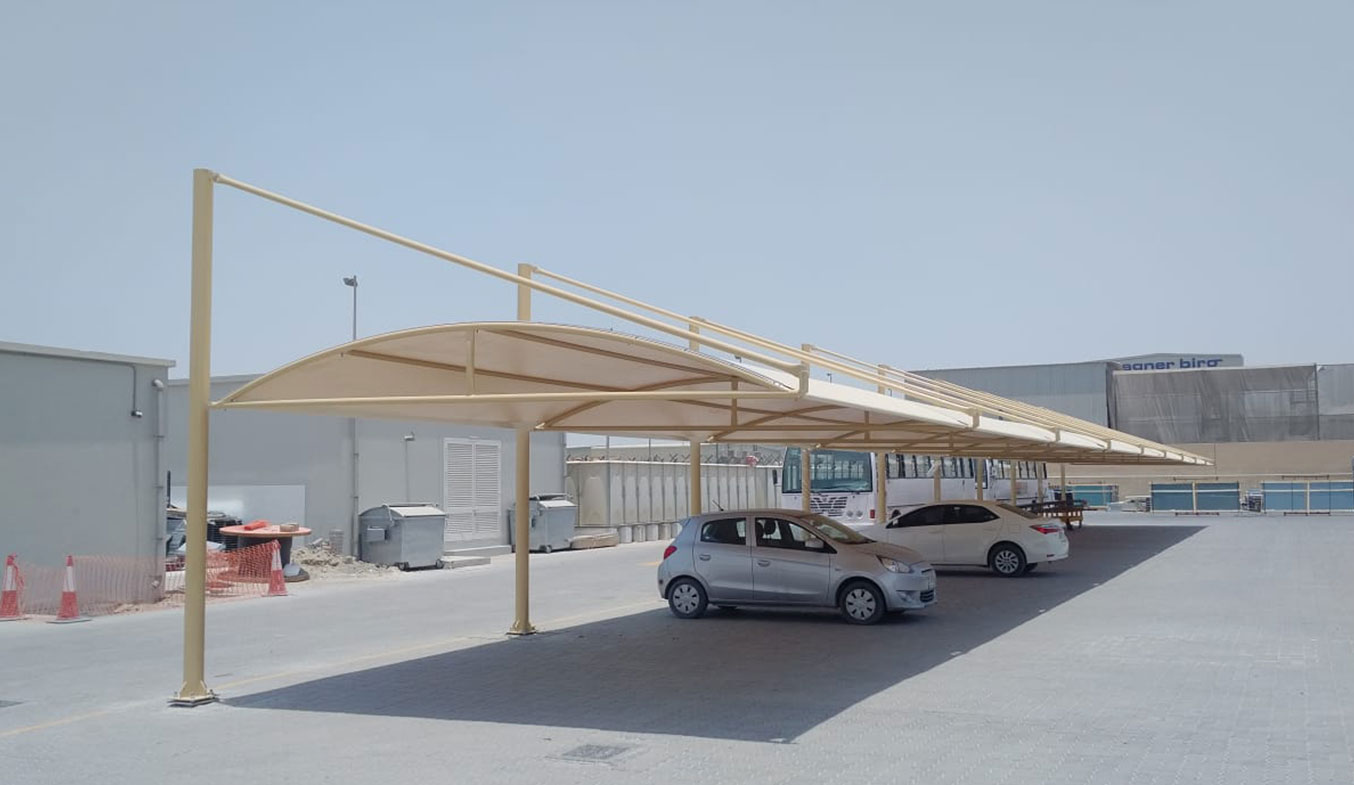 cantilever car parking shades in dubai