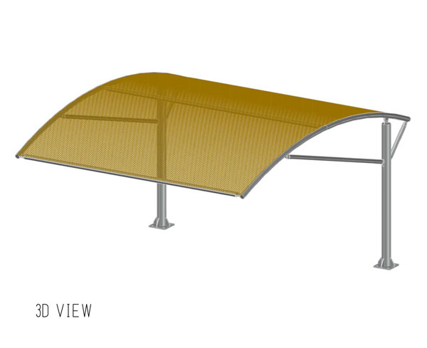 single pole type1 arch shades