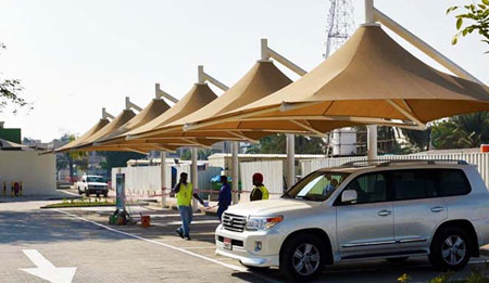 umbrella car parking shades in uae