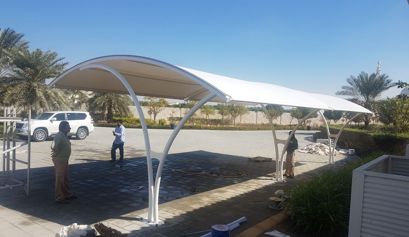 car parking arch shades suppliers in uae