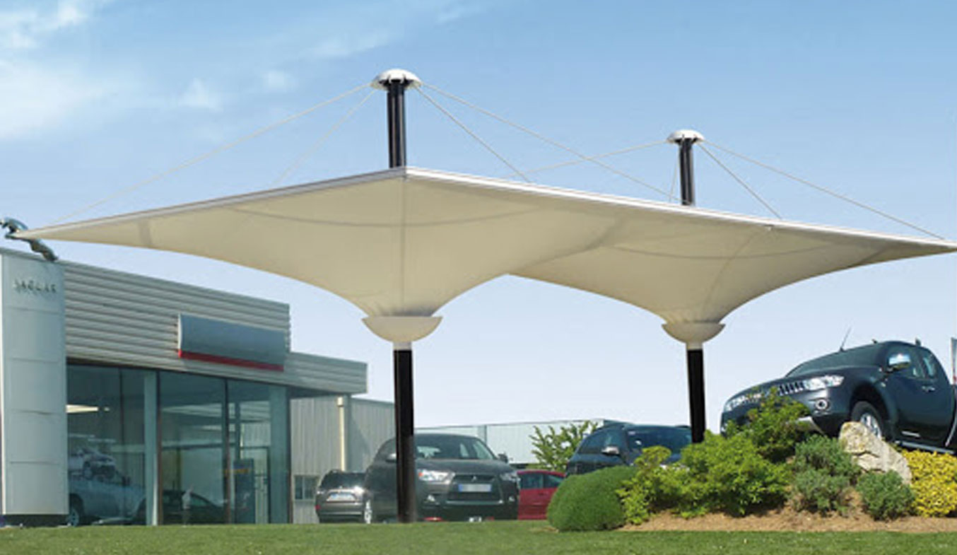 car parking inverted umbrella shades in dubai