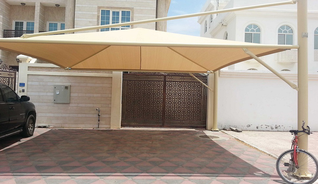 cantliver pyramid car shades suppliers in uae