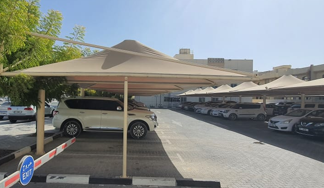 cantilever umbrella car parking shades in dubai