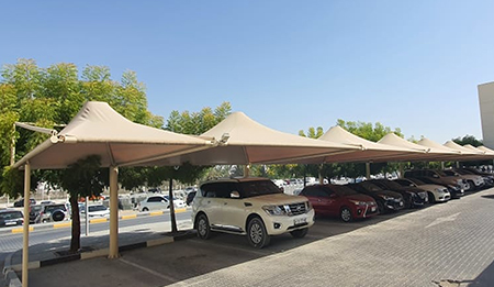 car parking umbrella shade suppliers in uae